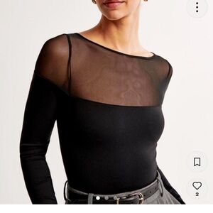 Abercrombie & Fitch mesh bodysuit